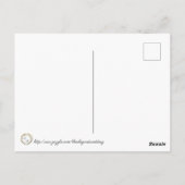 Boho Sage Green Floral Bouquet Wedding Briefkaart (Achterkant)