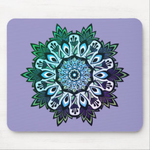 Boho Sage Green Flower Mandala Muismat