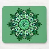 Boho Sage Green Flower Mandala Muismat (Voorkant)