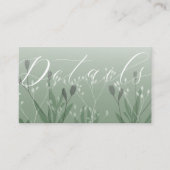 Boho Sage Green Foliage Wedding Details Informatiekaartje (Voorkant)