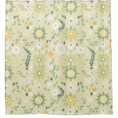 Boho Sage Green Mandala Douchegordijn (Voorkant)