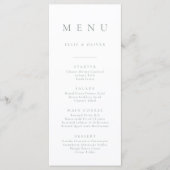 Boho Sage Green Minimalist 1 Eenvoudig Platte Menu (Voorkant)