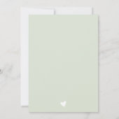 Boho Sage Green officiële adoptie dag viering Kaart (Achterkant)