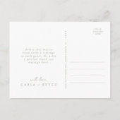 Boho Sage Green Wildflower Wedding Thank You Briefkaart (Achterkant)