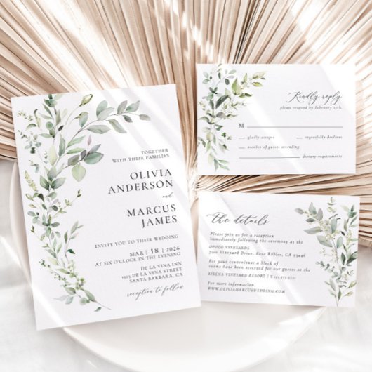 Boho Sage Groen Botanische Bruiloft Tafelnummer