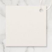 Boho Sage Groen en Ivoor Bloemen Bruiloft Bedankjes Labels (Achterkant)