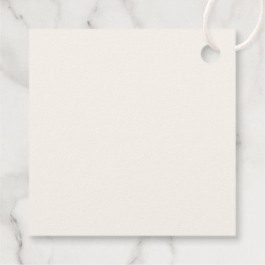 Boho Sage Groen en Ivoor Bloemen Bruiloft Bedankjes Labels (Achterkant)