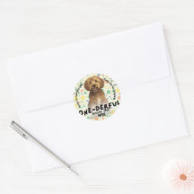 Boho Sage Groen Goldendoodle Eerste Verjaardagsfee