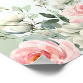 Boho Sage Groen Prinses Quinceañera Welkom Poster (Hoek)