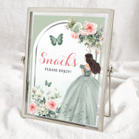 Boho Sage Groen Roze Rozen Meisje 15 Años Snacks