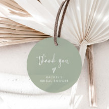 Boho Sage Groen Vrijgezellenfeest Dank u