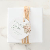 Boho Sage Groene Baby Shower Bedankt  Bedankjes Labels (In situ)