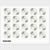 Boho Sage Groene Bedankdoos Gouden Stickers (Vel)
