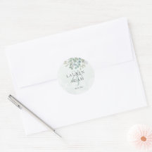 Boho Sage Groene Eucalyptus Watercolor Trouw 