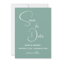 Boho Sage Groene Minimalistische Woestijn Save the