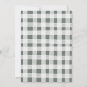 Boho Sage Groene Safari Oh Boy Baby shower Bingo Kaart (Achterkant)