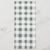 Boho Sage Groene Safari Oh Boy Baby shower Menu (Achterkant)