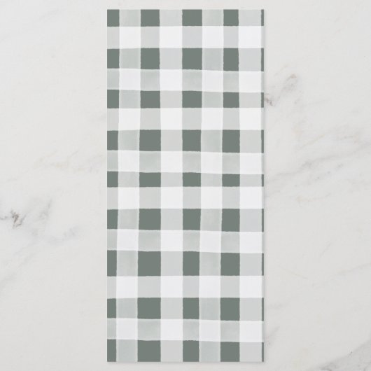 Boho Sage Groene Safari Oh Boy Baby shower Menu (Achterkant)