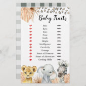 Boho Sage Groene Safari Oh Boy Baby trekjes spel (Voorkant / Achterkant)