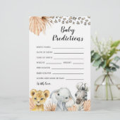 Boho Sage Groene Safari Oh Boy Baby Voorspellingss (Staand voorkant)