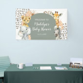 Boho Sage Groene Safari Oh Jongen Grote Banner (Beurs)