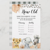 Boho Sage Groene Safari Oh Jongen Hoe Oude Ouders (Voorkant / Achterkant)