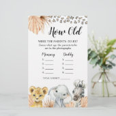 Boho Sage Groene Safari Oh Jongen Hoe Oude Ouders (Staand voorkant)