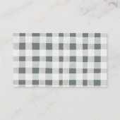 Boho Sage Groene Safari Oh Jongen Luier Raffle Informatiekaartje (Achterkant)