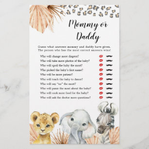 Boho Sage Groene Safari Oh Jongen Mama of Papa Spe