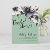 Boho Sage Groene Vrijgezellenfeest Partij Kaart (Staand voorkant)