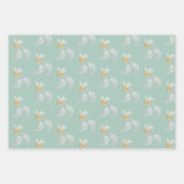 Boho Sage Groene Waterverf Bloeiende Eucalyptus Inpakpapier Vel (Voorkant 3)