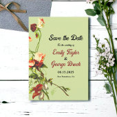 Boho Sage Groenery Elegante Rozen Bloem Bruiloft Save The Date