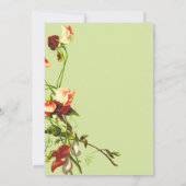 Boho Sage Groenery Elegante Rozen Bloem Bruiloft Save The Date (Achterkant)
