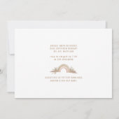 Boho Sage Oh Baby Bassinet Shower Kaart (Achterkant)