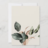 Boho Sage Pampas Gras Bruiloft Uitnodiging (Achterkant)