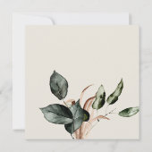 Boho Sage Pampas Grass Vrijgezellenfeest Square Kaart (Achterkant)