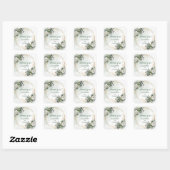 Boho Sagegroene Bedankbrief Favorietendoosstickers Vierkante Sticker (Vel)