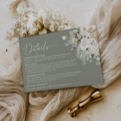 Boho Sagegroene Pampas Huwelijksdetails Bijlage