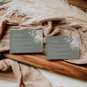 Boho Sagegroene Pampas Huwelijksdetails Bijlage