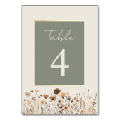 Boho Salie Groene Bruiloft Kaart (Voorkant)