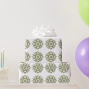 Boho Salie Groene Mandala Cadeaupapier