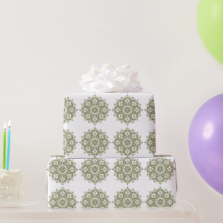 Boho Salie Groene Mandala Cadeaupapier