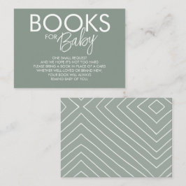 Boho Saliegroene Boekverzoek Informatiekaartje