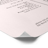 Boho Salon Price List Poster (Hoek)