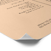 Boho Salon Price List Poster (Hoek)