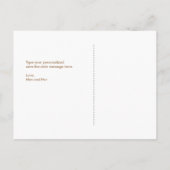 Boho Save the Date Briefkaart, Kraft Aankondigingskaart (Achterkant)