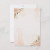 Boho Save the Date Briefkaart – Rustieke Bloemen (Achterkant)