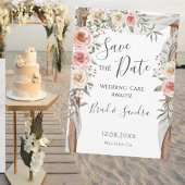 Boho Save the Date - Elegante Boheemse Bloemen Aankondigingskaart