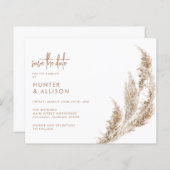 Boho Save the Date Flyer (Voorkant / Achterkant)