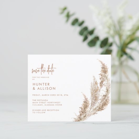 Boho Save the Date Flyer (Staand voorkant)